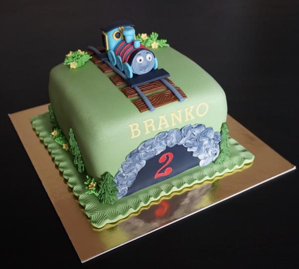Vláčik Tomáš mini, torta, Torty autíčka, vláčiky, zabinka, 1