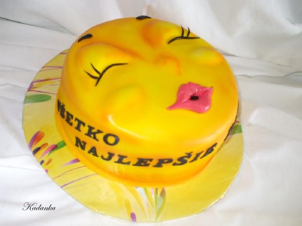 Smile posielajúci bozk, torta, Narodeninové torty Smile posielajúci bozk, torta, Narodeninové torty, Kadanka, 1
