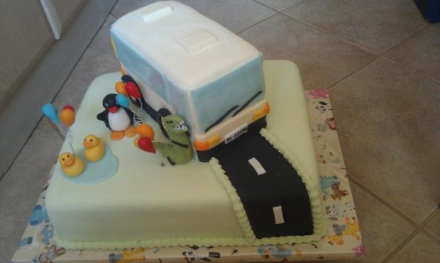 s autobusom, torta, Torty autíčka, vláčiky, maratmi, 1