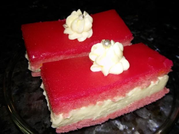 Ružové rezy , torta, Zákusky, gabka29, 1