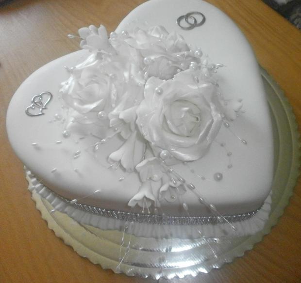 sv.srdce, torta, Svadobné torty sv.srdce, torta, Svadobné torty, hanni, 1