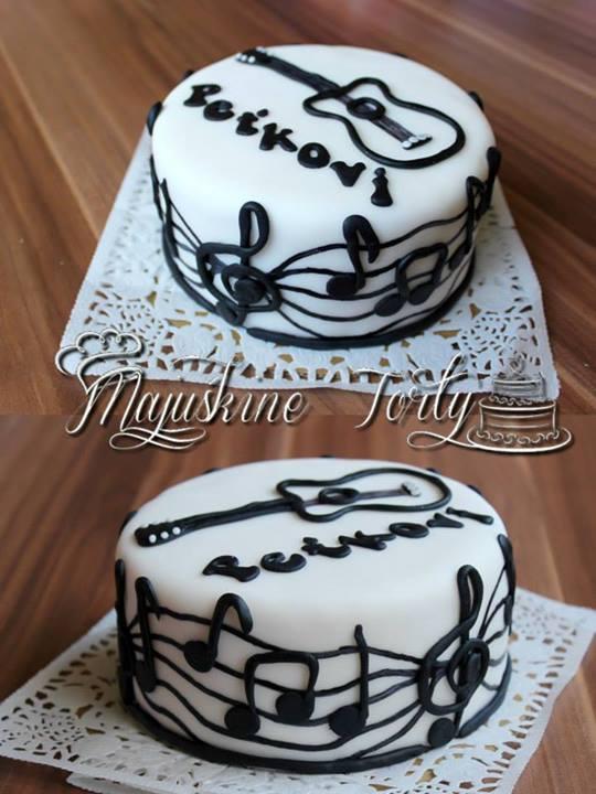 S gitarou, torta, Narodeninové torty, Majuškine Torty, 1