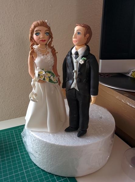 Svadobný pár, torta, Ozdoby na torty Svadobný pár, torta, Ozdoby na torty, Eva135, 1