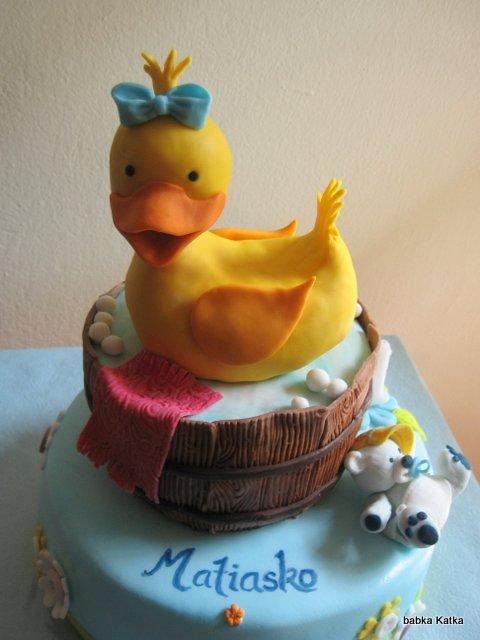 Kačičková k 1.narodeninám, torta, Torty so zvieratkami Kačičková k 1.narodeninám, torta, Torty so zvieratkami, babka Katka, 1