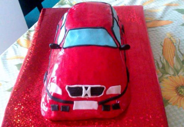 auto, torta, Narodeninové torty, zabacka, 1