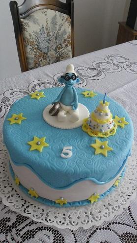 so šmolkom, torta, Ostané torty pre deti so šmolkom, torta, Ostané torty pre deti, Ivka29, 1