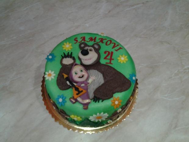 Máša a medveď, torta, Rozprávkové torty, eva.s, 1