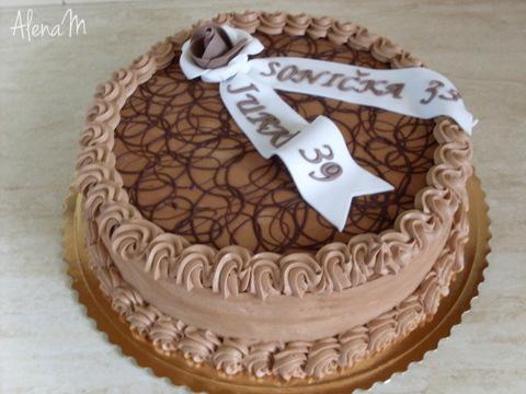 Torta s čokoládovým krémom , torta, Narodeninové torty, AlenaM, 1