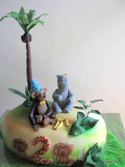 Džungľa, torta, Torty so zvieratkami Džungľa, torta, Torty so zvieratkami, babka Katka, 1