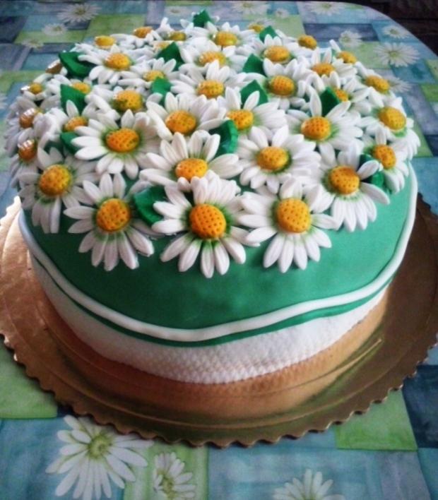 s margarétkami, torta, Narodeninové torty, MartinaO, 1