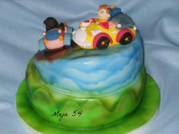 na vylete, torta, Torty autíčka, vláčiky, Maja54, 1