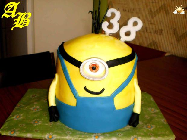 Minion, torta, Narodeninové torty, ankab, 1