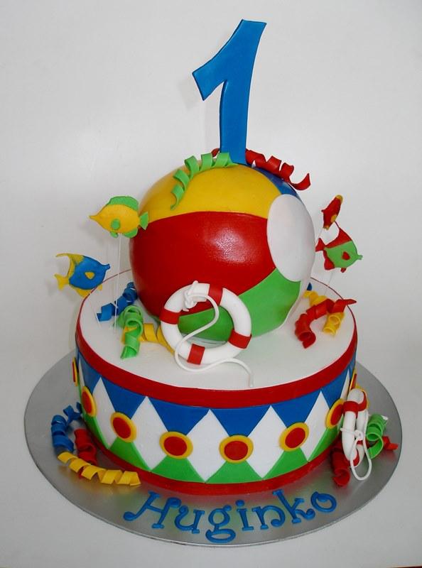 Na pláži, torta, Narodeninové torty Na pláži, torta, Narodeninové torty, KatkaRF, 1