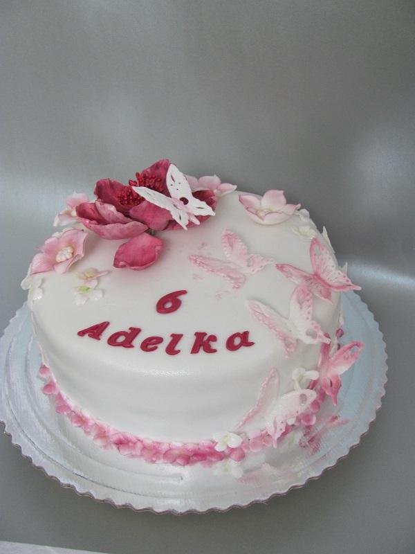 s motýľami pre Adelku, torta, Ostané torty pre deti s motýľami pre Adelku, torta, Ostané torty pre deti, Tatjana Dobrovičová, 1