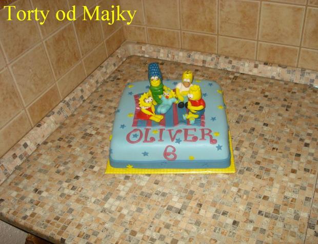 Simsonovci, torta, Rozprávkové torty Simsonovci, torta, Rozprávkové torty, drobecek, 1