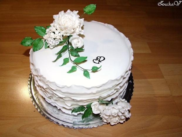 Svadobná volániková, torta, Svadobné torty Svadobná volániková, torta, Svadobné torty, ZuzkaV, 1