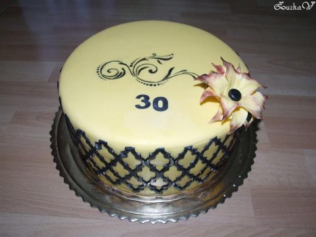 Narodeninová žlto čierna, torta, Narodeninové torty Narodeninová žlto čierna, torta, Narodeninové torty, ZuzkaV, 1