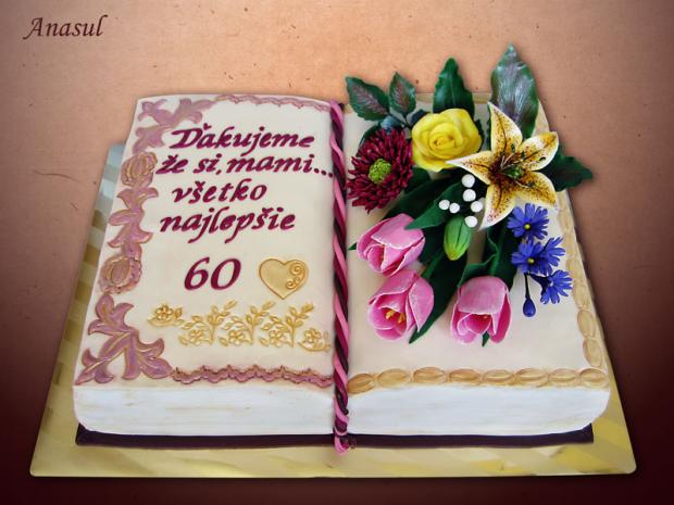 kniha s tulipánmi, torta, Narodeninové torty kniha s tulipánmi, torta, Narodeninové torty, anasul, 1