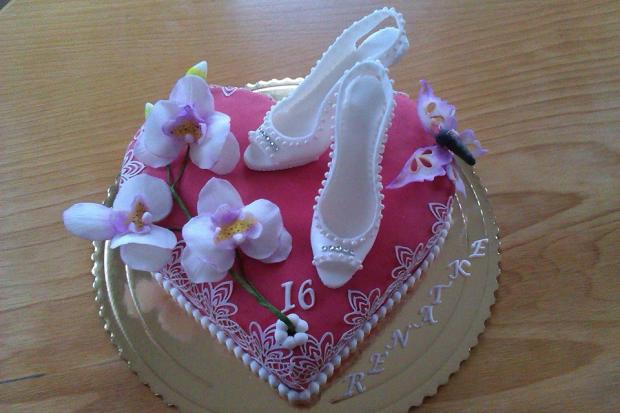 Narodeninová s orchideami, torta, Narodeninové torty Narodeninová s orchideami, torta, Narodeninové torty, Marta Majernickova, 1