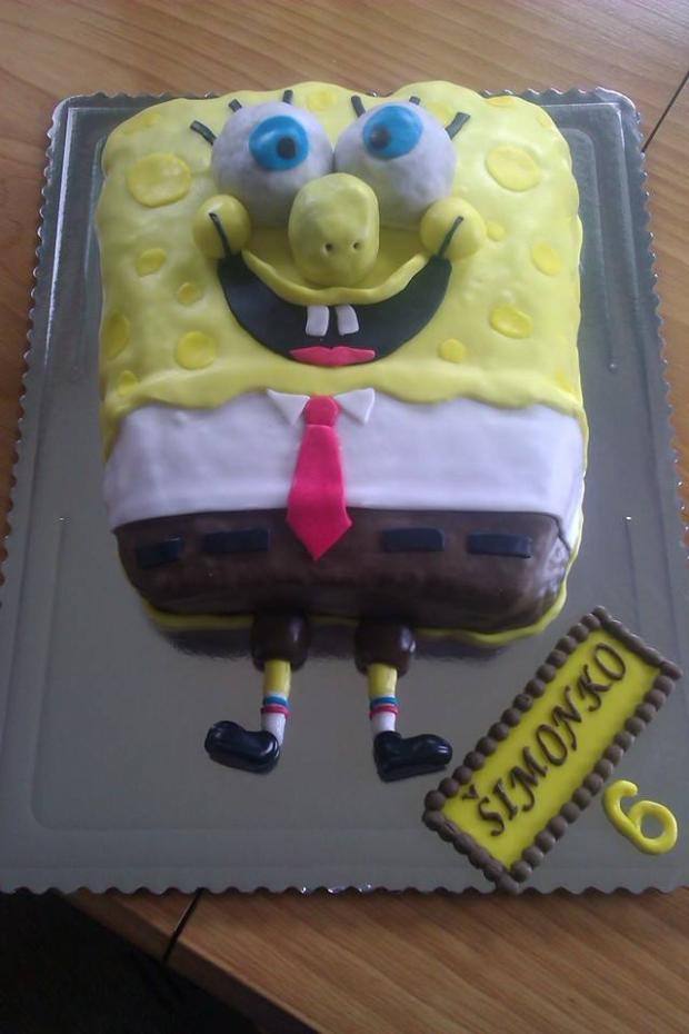 Spongebob, torta, Rozprávkové torty, Marta Majernickova, 1