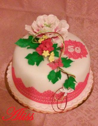 Manželovej tete na "50", torta, Narodeninové torty Manželovej tete na "50", torta, Narodeninové torty, Aliss, 1