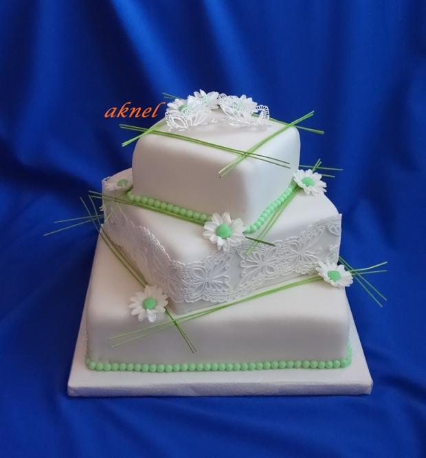 do zelena, torta, Svadobné torty do zelena, torta, Svadobné torty, aknel, 1