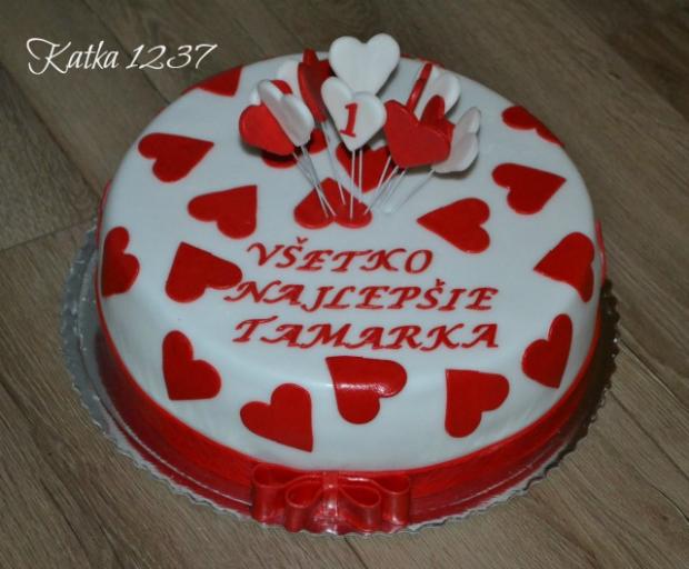 srdiečková, torta, Narodeninové torty, katka1237, 1