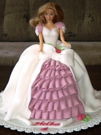 Bábika Nelka, torta, Torty pre dievčatá, katka-m, 1