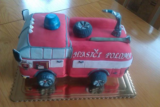 Hasičské auto, torta, Narodeninové torty, Marta Majernickova, 1