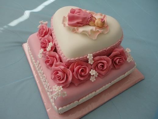 krstinová tortička, torta, Torty na krstiny, Janka208, 1