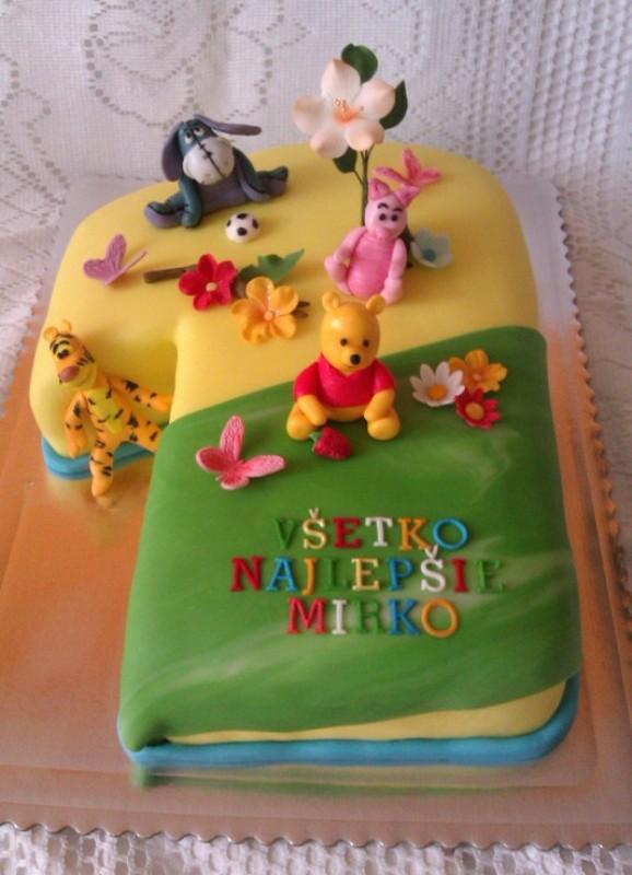Macko Pu a jeho kamaráti, torta, Rozprávkové torty Macko Pu a jeho kamaráti, torta, Rozprávkové torty, MariaK, 1