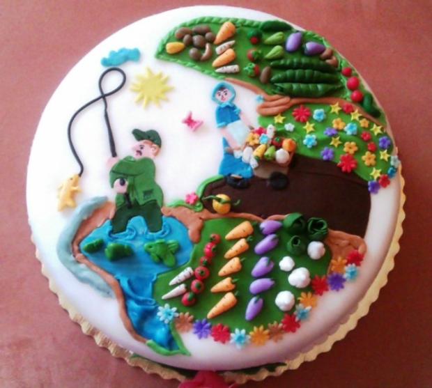 K 50 výročiu svadby, torta, Narodeninové torty K 50 výročiu svadby, torta, Narodeninové torty, MariaK, 1