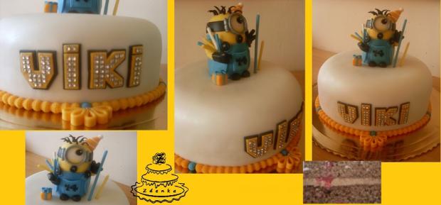 torta s Mimoňom k 14. narodeninám, torta, Rozprávkové torty, Zdenka.MI, 1