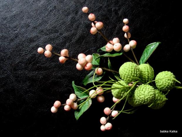 Brunera a snow berries, torta, Ozdoby na torty Brunera a snow berries, torta, Ozdoby na torty, babka Katka, 1