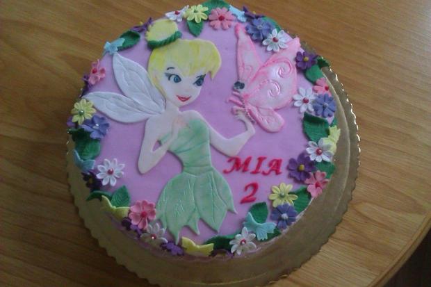 Víla Zvonilka - maľovaná na marcipán, torta, Torty pre dievčatá, Marta Majernickova, 1