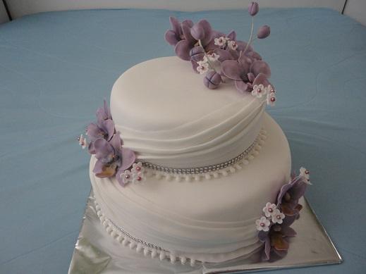 svadobná s orchideami, torta, Svadobné torty, Janka208, 1