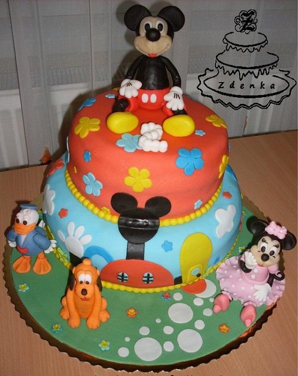 Mickey Mouse klubík, torta, Rozprávkové torty, Zdenka.MI, 1