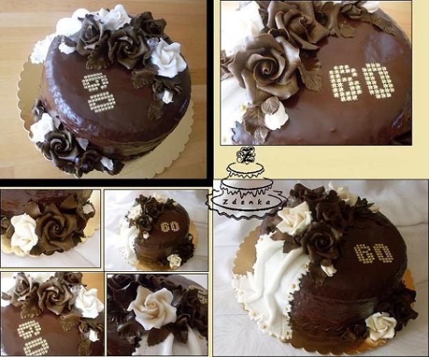 čokoládová k jubileu, torta, Čokoládové torty, Zdenka.MI, 1