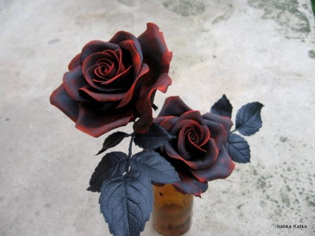 Gothic roses, torta, Ozdoby na torty Gothic roses, torta, Ozdoby na torty, babka Katka, 1