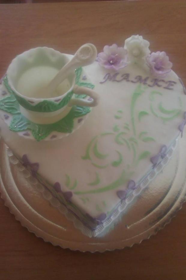 Narodeninová so šálkou, torta, Narodeninové torty Narodeninová so šálkou, torta, Narodeninové torty, Marta Majernickova, 1