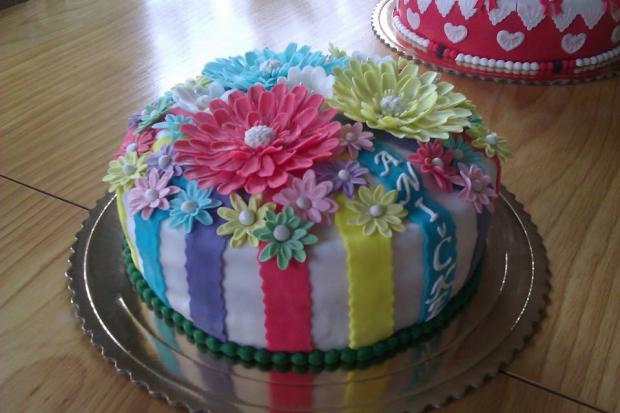 Pre milovníčku kvetov, torta, Narodeninové torty, Marta Majernickova, 1
