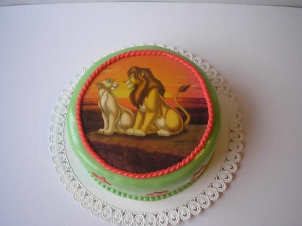 Leví kráľ, torta, Rozprávkové torty, rozlozna, 1