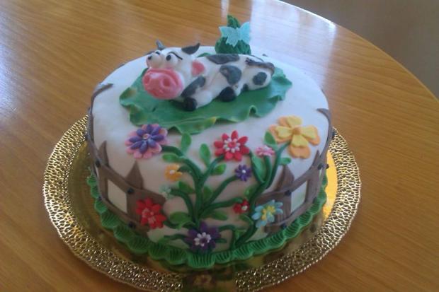 Kravička , torta, Torty so zvieratkami, Marta Majernickova, 1