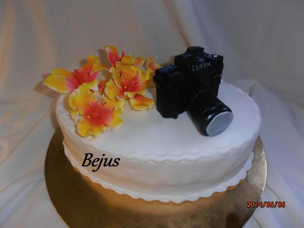 torta s fotoaparátom, torta, Narodeninové torty, bejus, 1