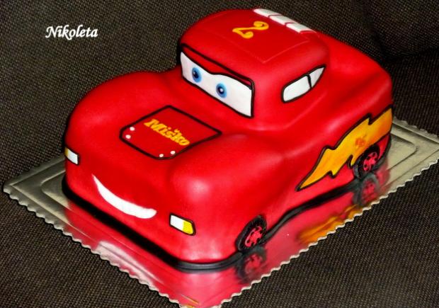 Mcqueen, torta, Torty autíčka, vláčiky Mcqueen, torta, Torty autíčka, vláčiky, Nikoleta, 1