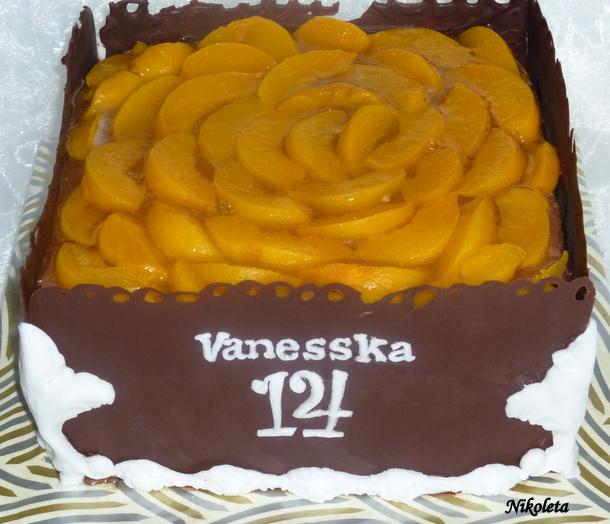 ovocná s čokoládovými mantinelmi, torta, Čokoládové torty, Nikoleta, 1