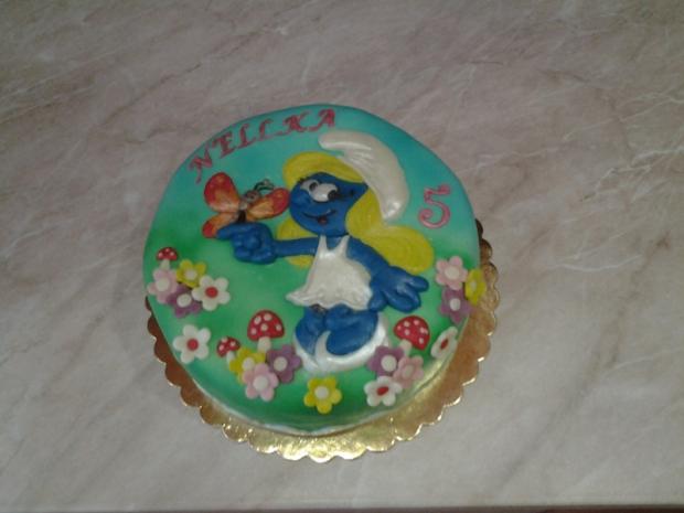 šmoulinka, torta, Rozprávkové torty, eva.s, 1