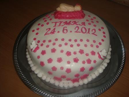 Krstinová, torta, Torty na krstiny, danciacik, 1
