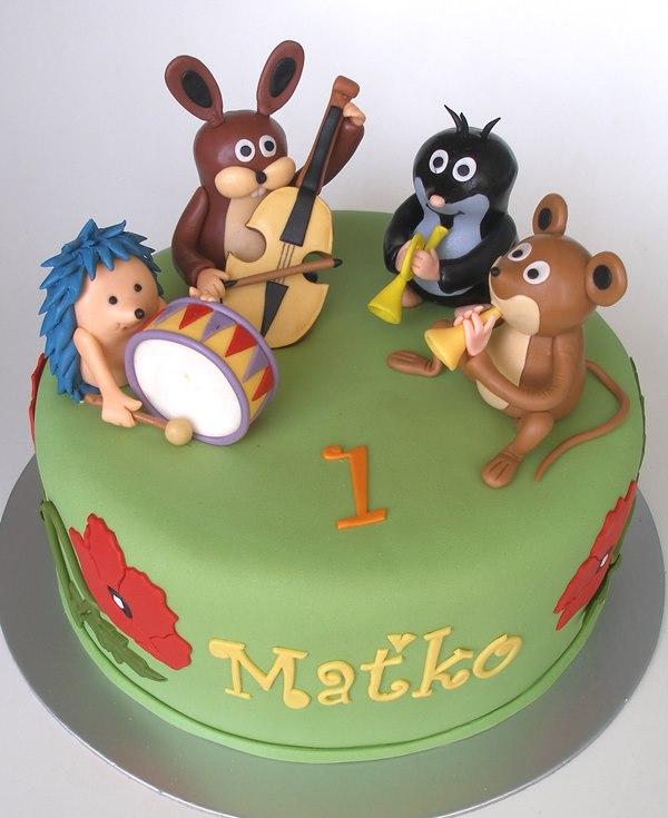 Krtko a kamaráti, torta, Rozprávkové torty Krtko a kamaráti, torta, Rozprávkové torty, KatkaRF, 1