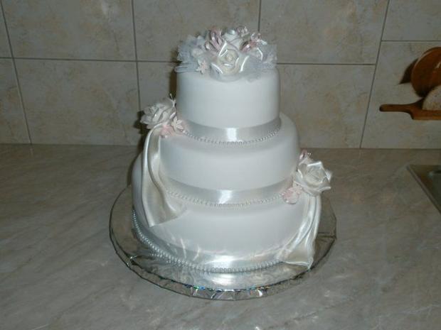 Jemná svadobná, torta, Svadobné torty Jemná svadobná, torta, Svadobné torty, Iveta Barlíková, 1
